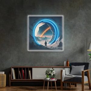 Astronaut Experiencing the Space LED Neon Sign Light – Dynamic Pop Art Wall Decor