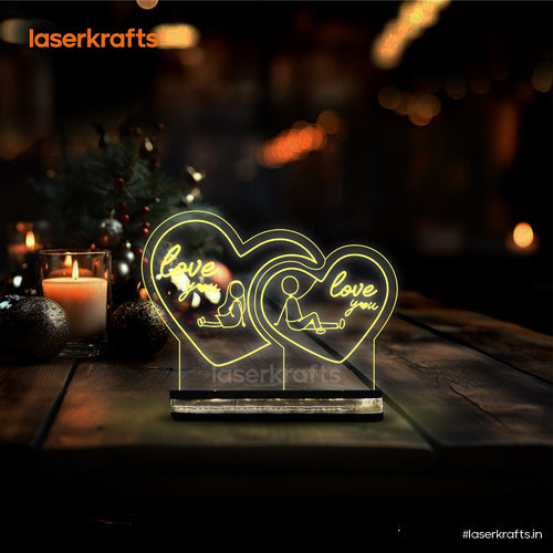 LED Illusion Lamp for loved ones with warm Light |  IL-004