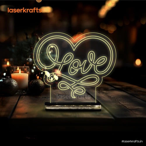 LED Illusion Lamp for loved ones with warm Light |  IL-007
