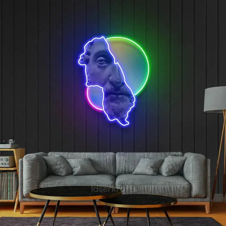 Abstract Art Neon Acrylic Artwork – Contemporary and Modern Wall Decor