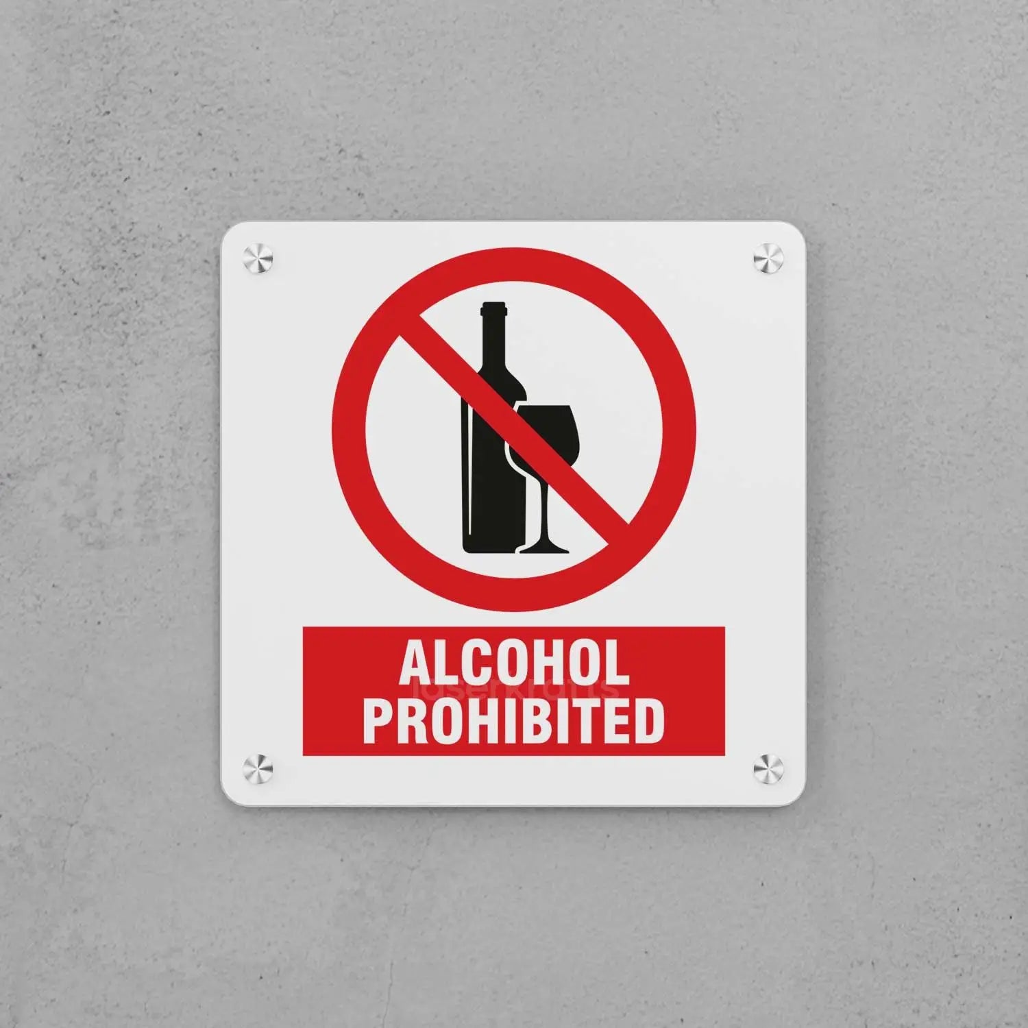Alcohol Prohibited Sign