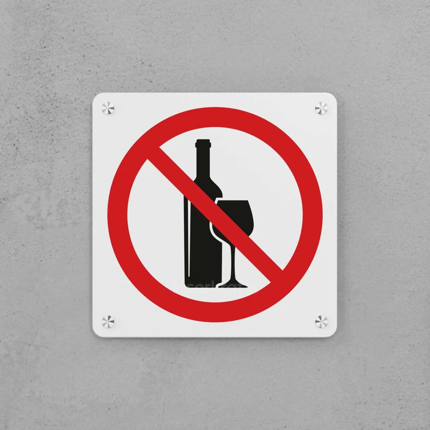 Alcohol Prohibited Sign