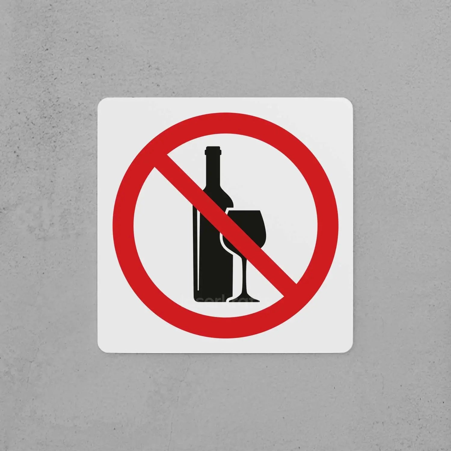 Alcohol Prohibited Sign