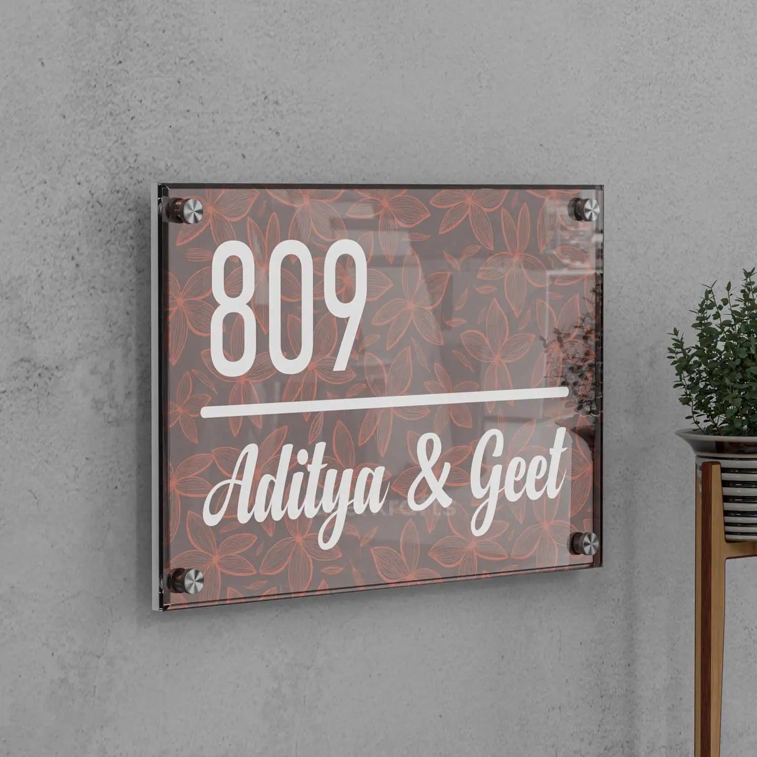 Anise Elegance - Acrylic Name Plate