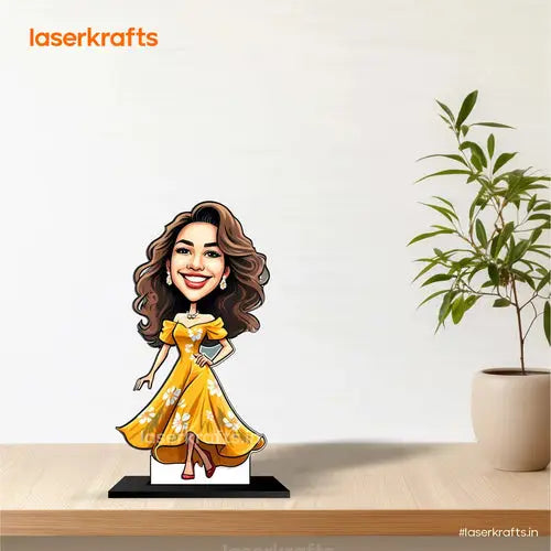 Personalized Female Caricature | Perfect Gift for Loved Ones | C-004