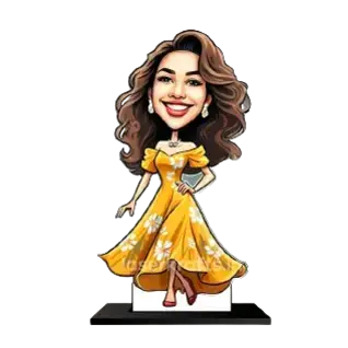 Personalized Female Caricature | Perfect Gift for Loved Ones | C-004