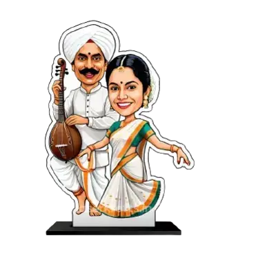 Personalized Couple Caricature | Perfect Gift for Loved Ones | C-010