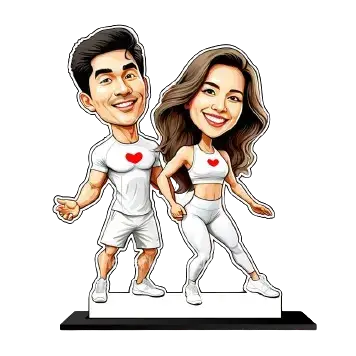 Personalized Couple Caricature | Perfect Gift for Loved Ones | C-001