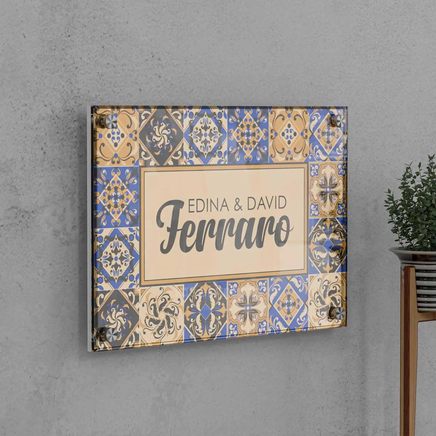Celestial Mosaic - Acrylic Name Plate