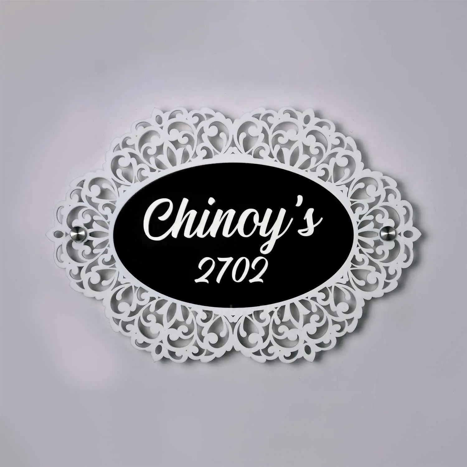 Chinoy's - Acrylic Name Plate with Raised Lettering