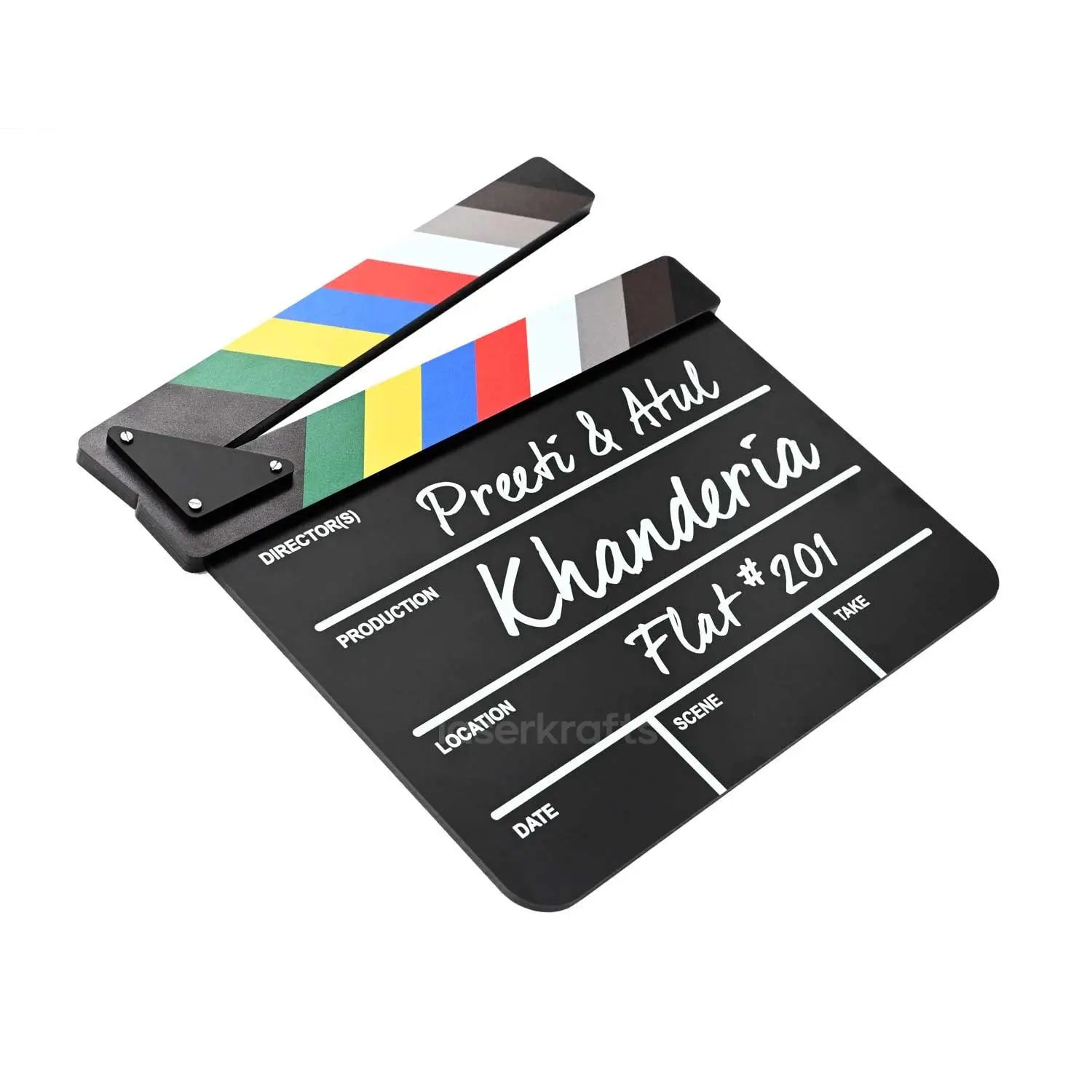 Clapperboard Name Plate for Movie Buffs
