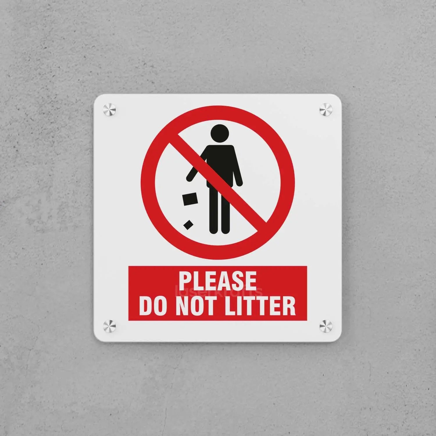 Do Not Litter Sign