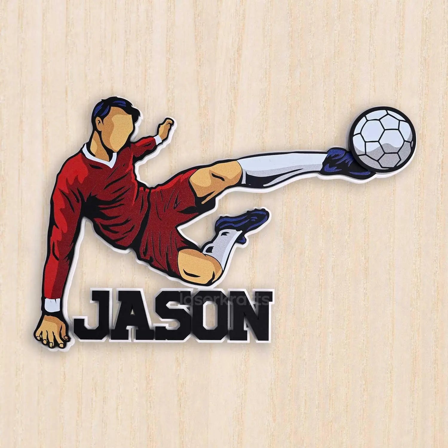 Football Fanatic - Kids' Room Door Sign