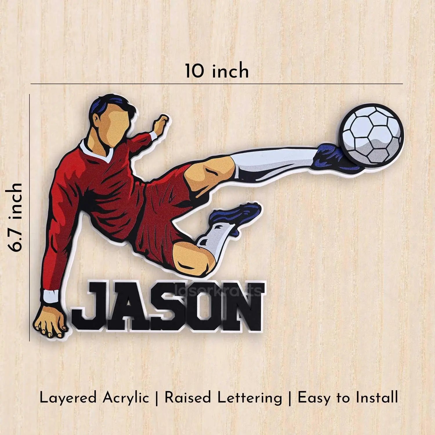 Football Fanatic - Kids' Room Door Sign