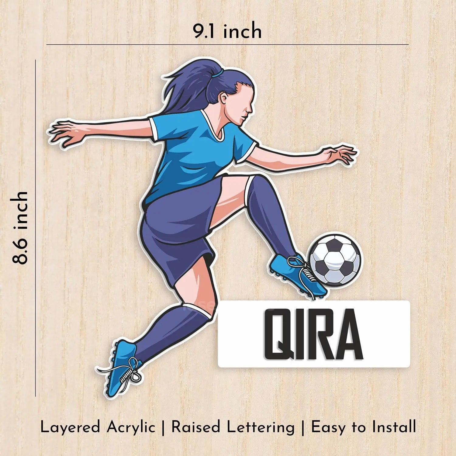 Football Fanatic - Kids' Room Door Sign