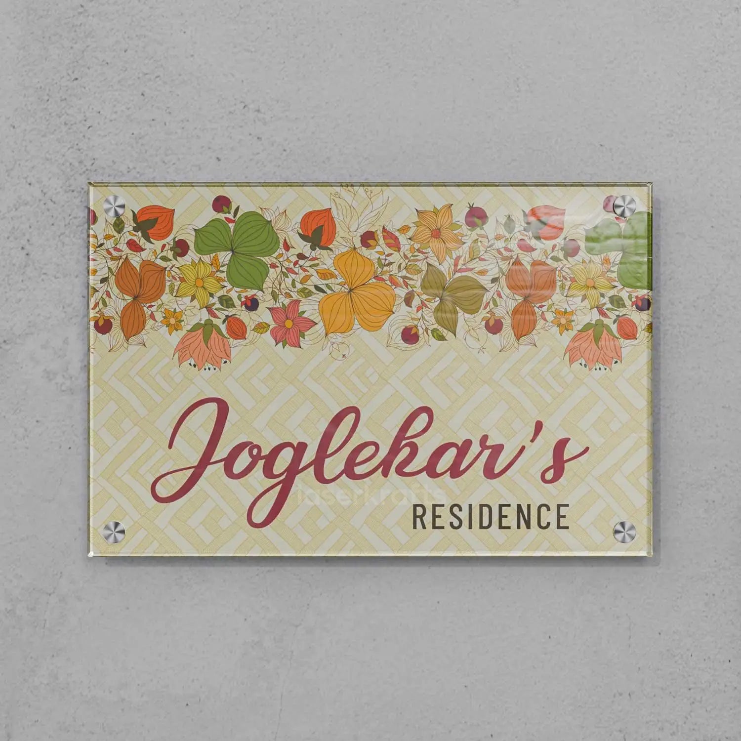 Fruity Vines - Acrylic Name Plate