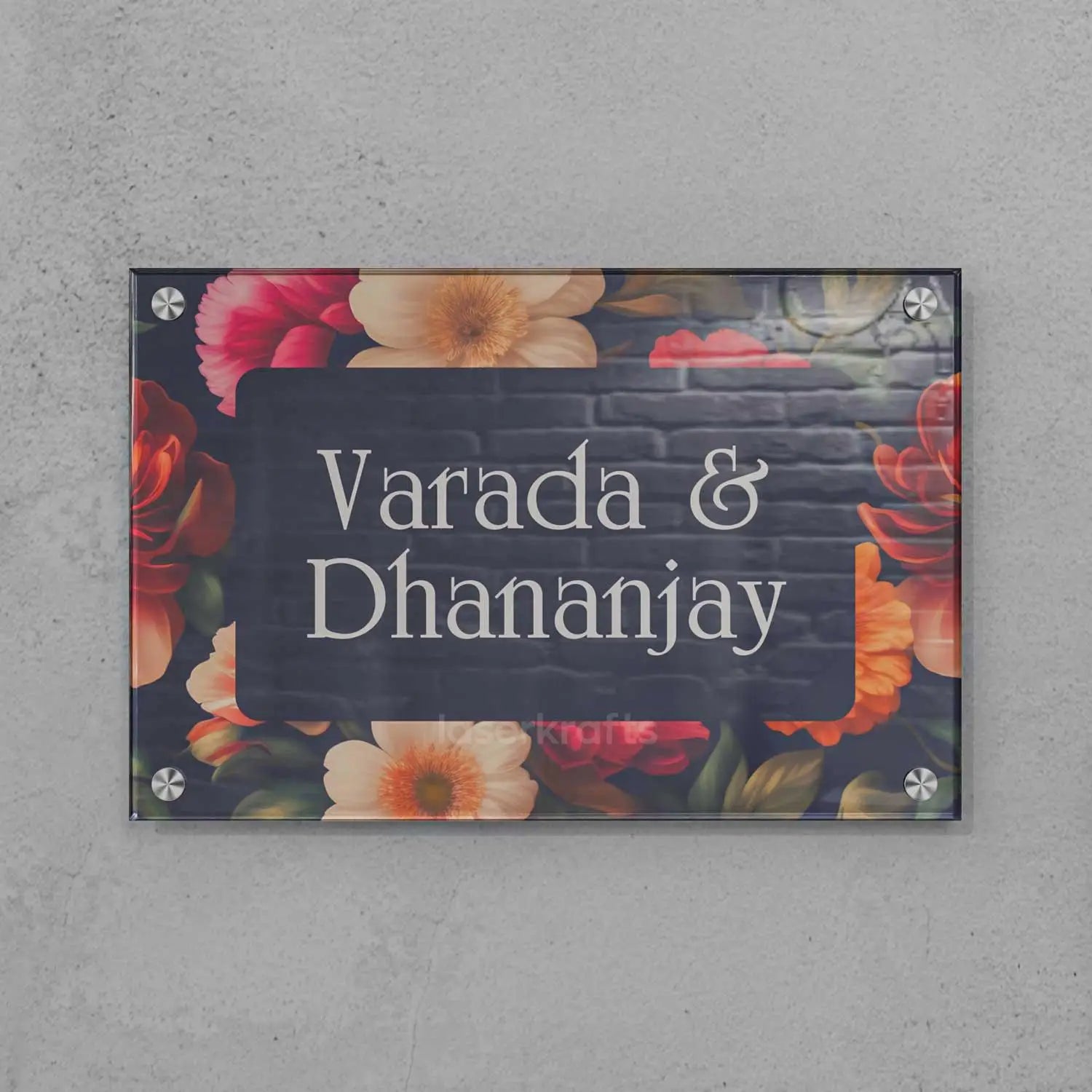 Harmony Garden - Acrylic Name Plate