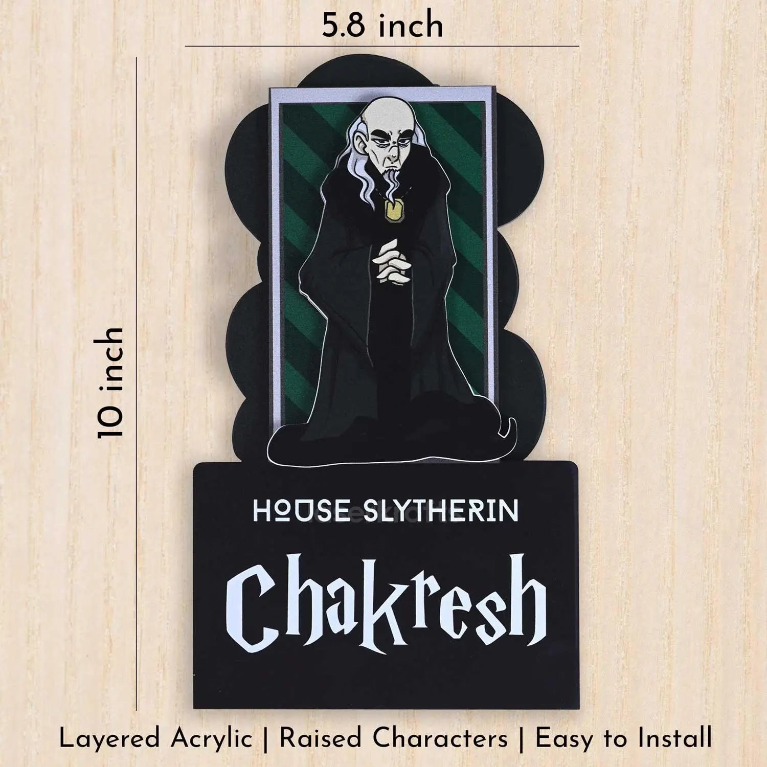 House Slytherin - Kids' Room Door Sign