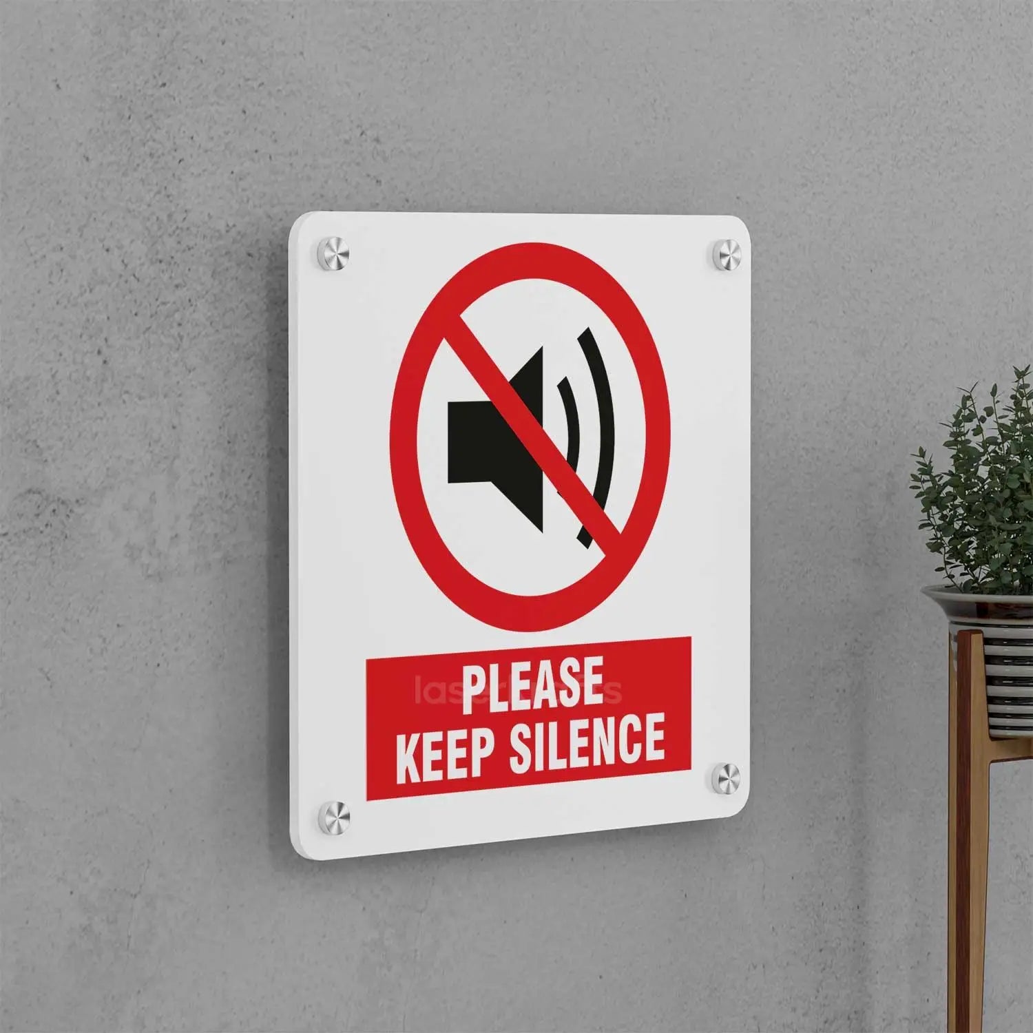 Keep Silence Sign