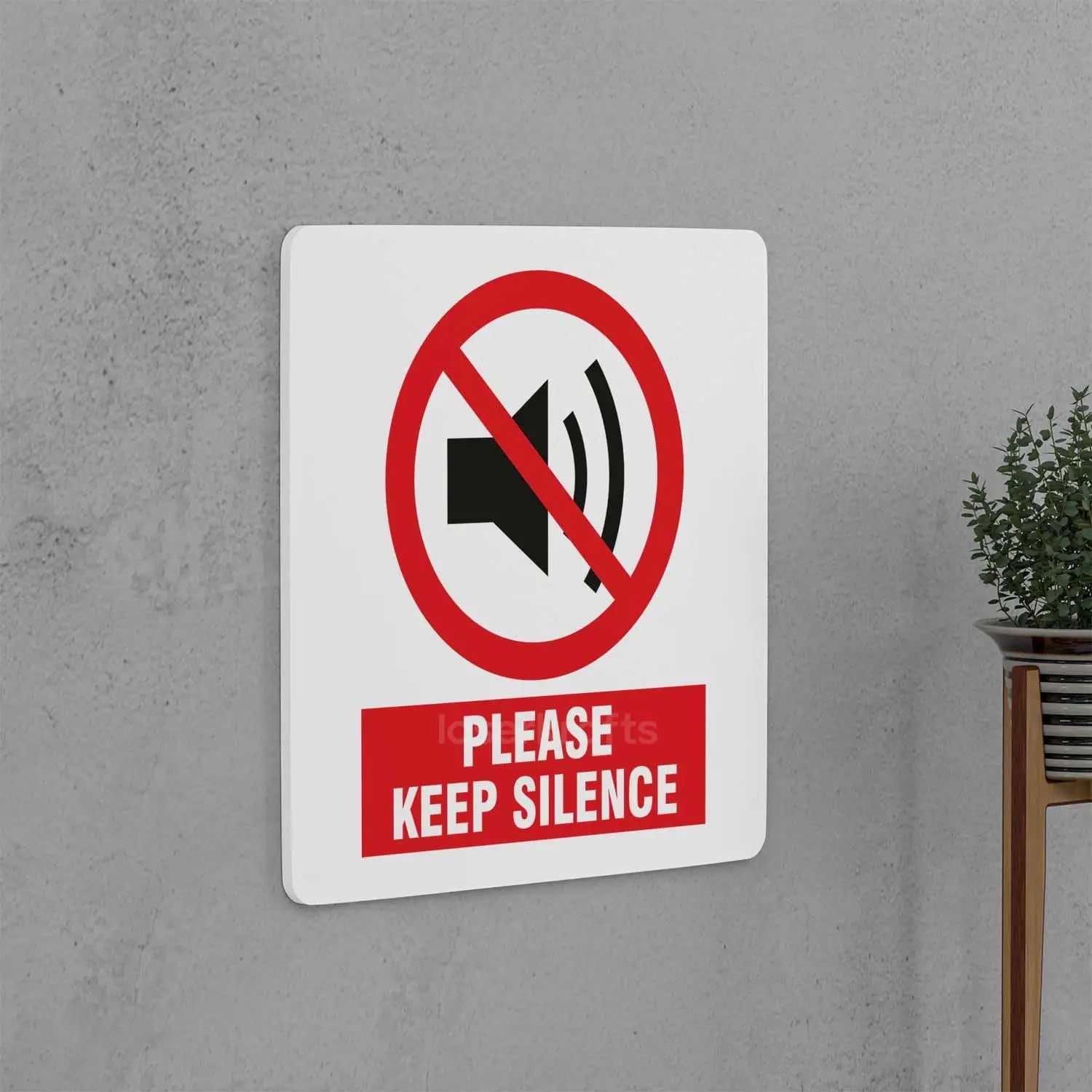 Keep Silence Sign