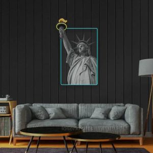 Liberty Enlightening the World LED Neon Acrylic Artwork – Iconic Modern Wall Decor