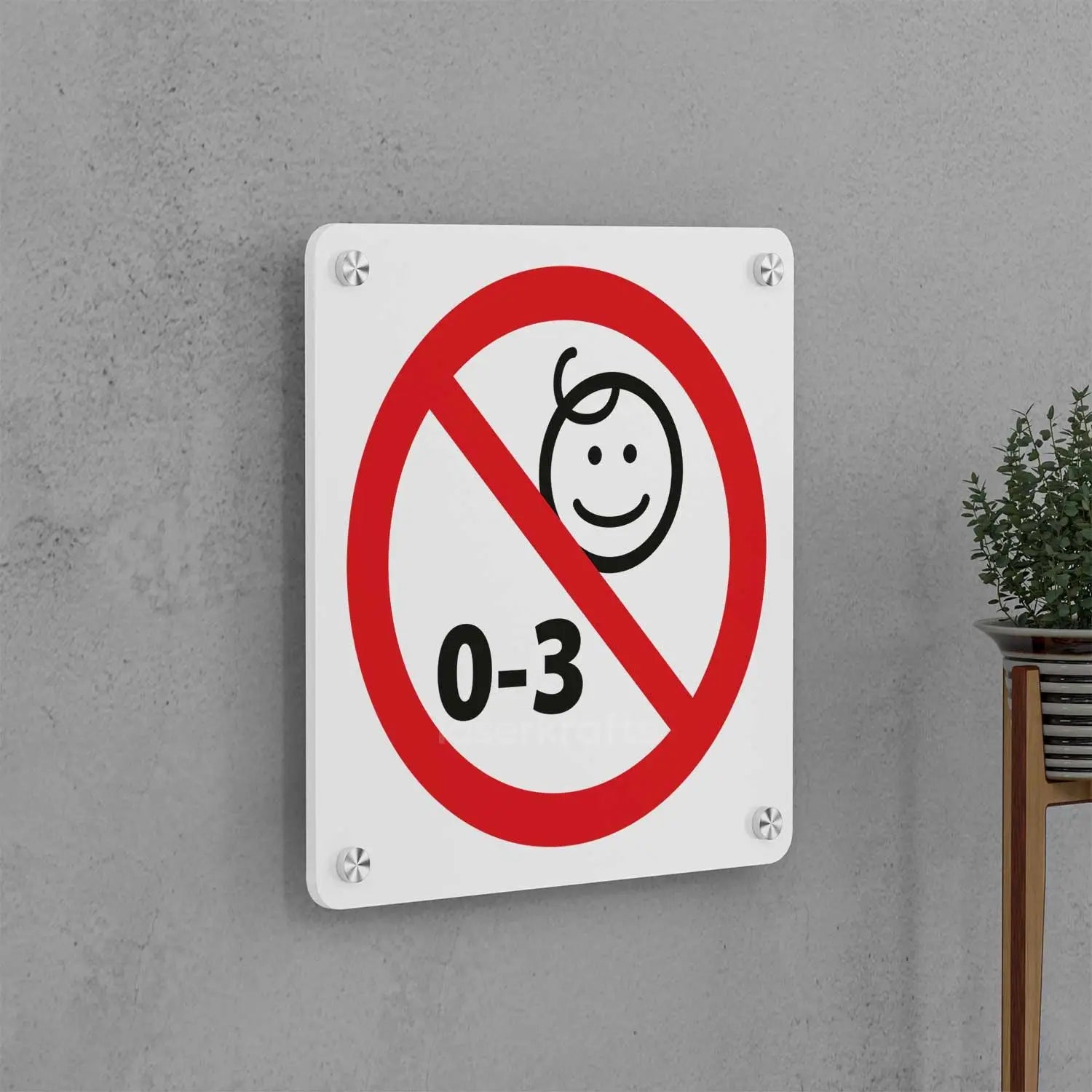 No Babies Allowed Sign