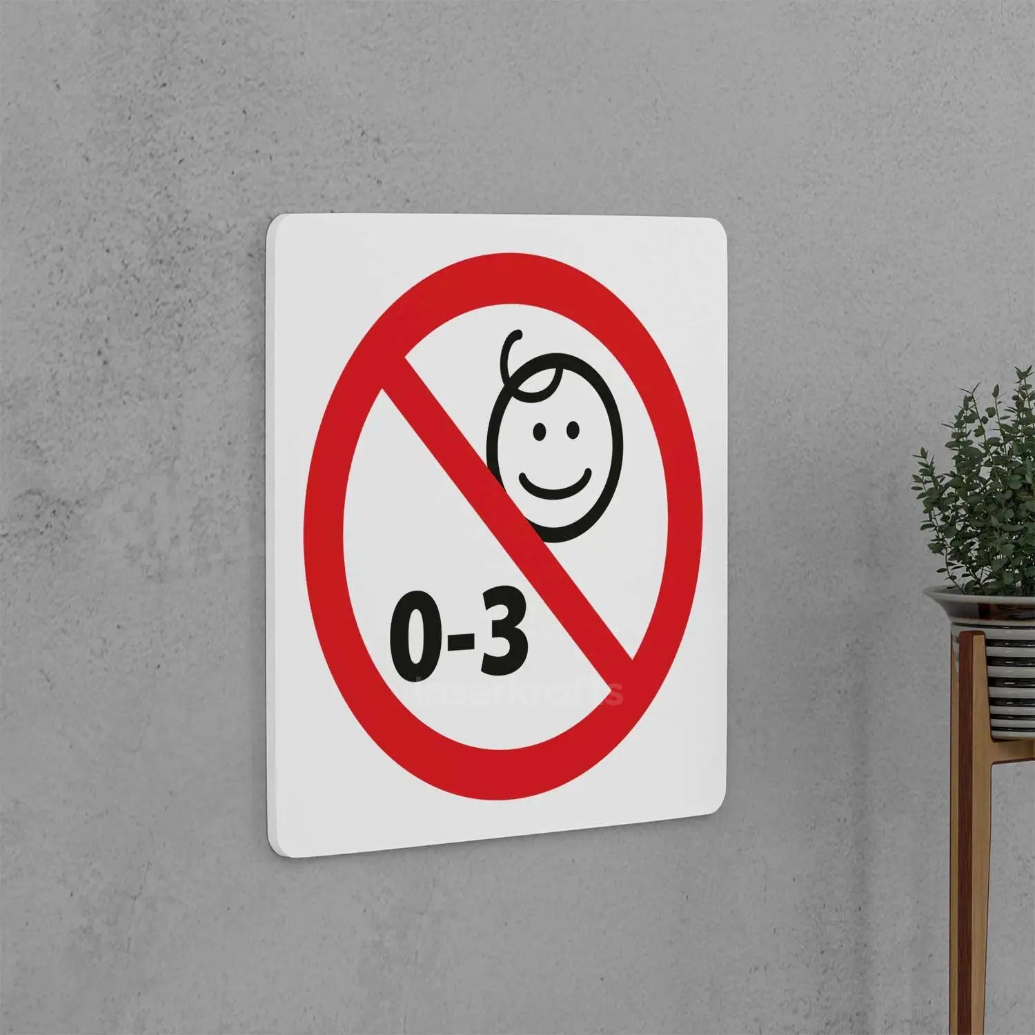 No Babies Allowed Sign
