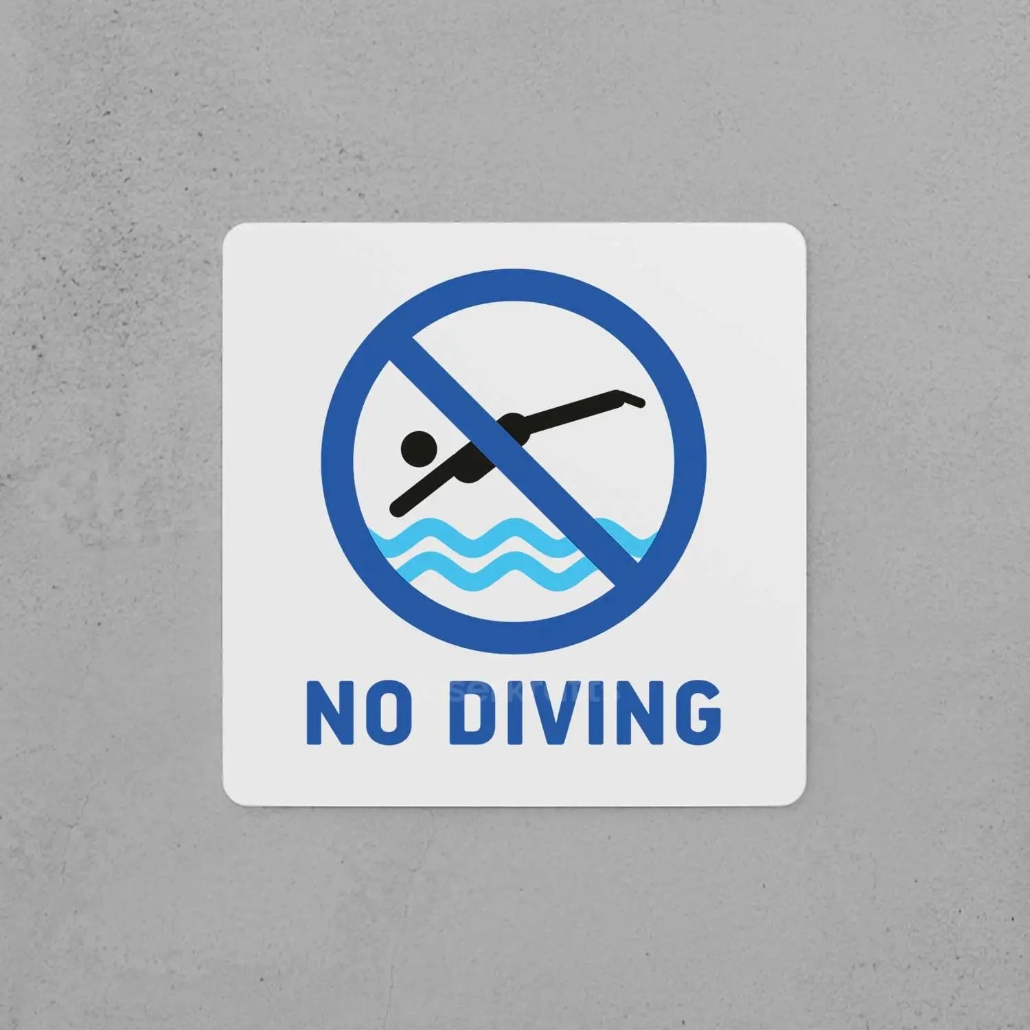 No Diving Sign