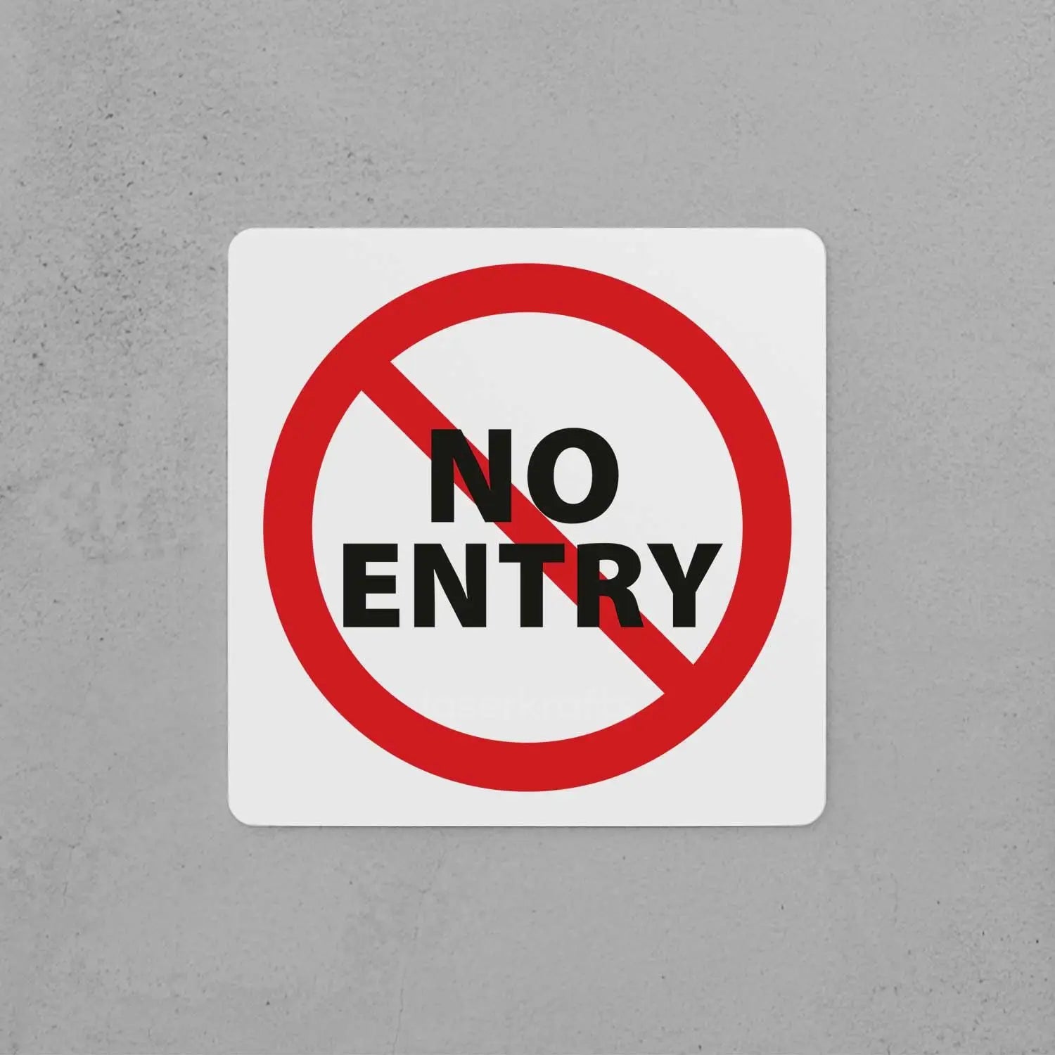 No Entry (Restricted Area) Sign