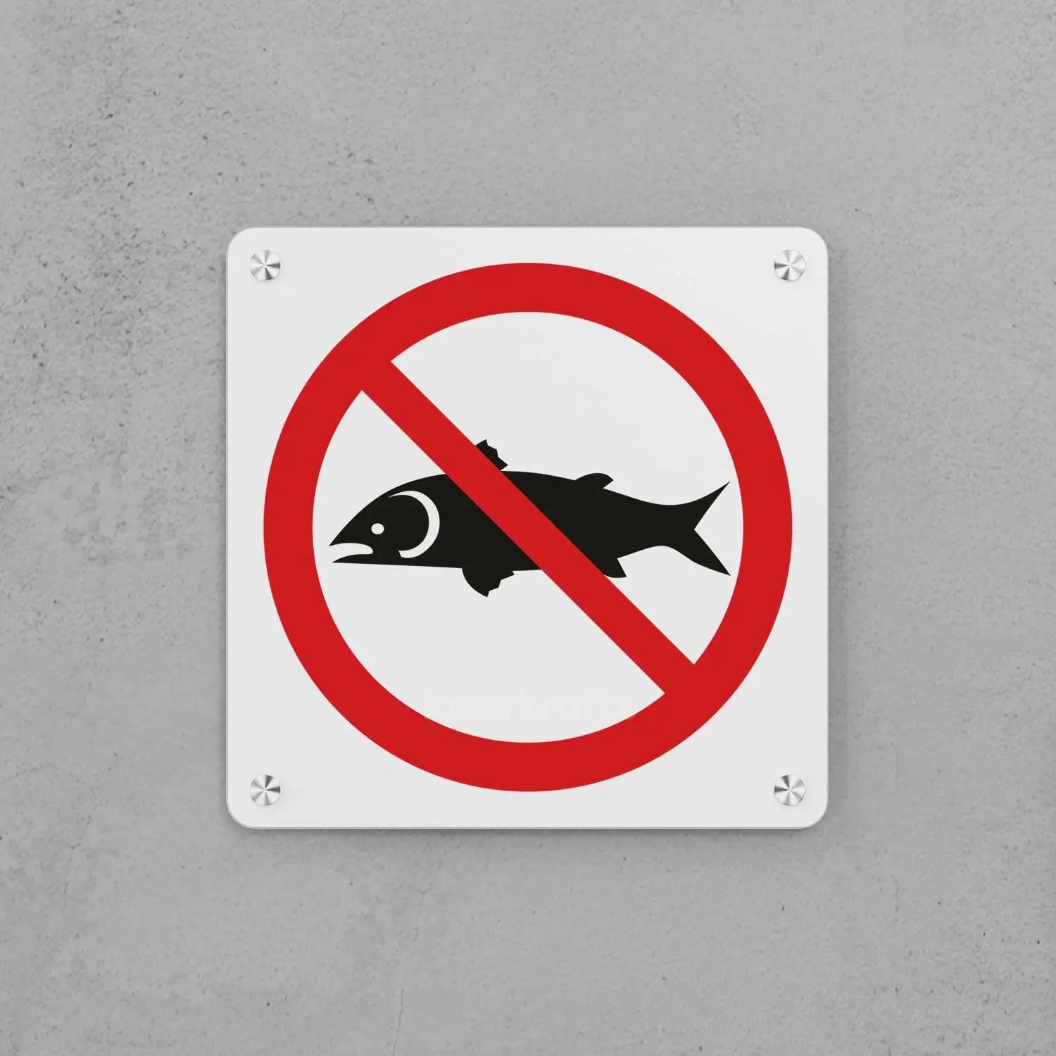 No Fishing Allowed Sign