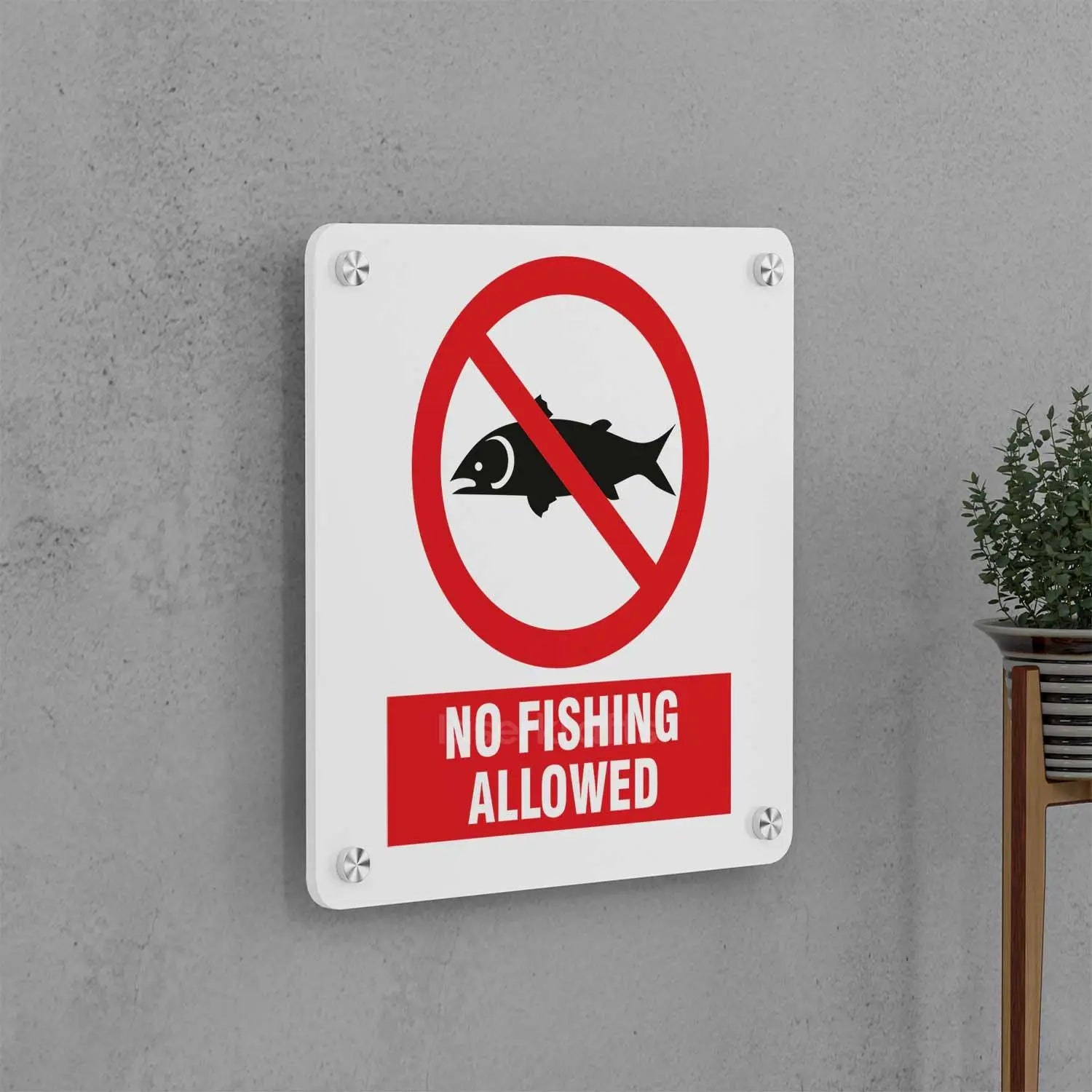 No Fishing Allowed Sign