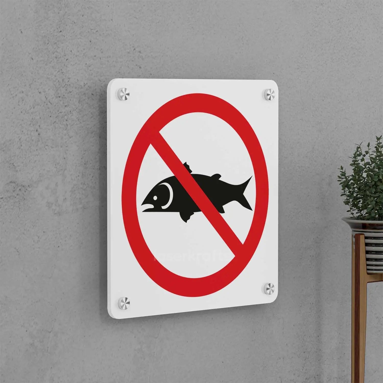 No Fishing Allowed Sign