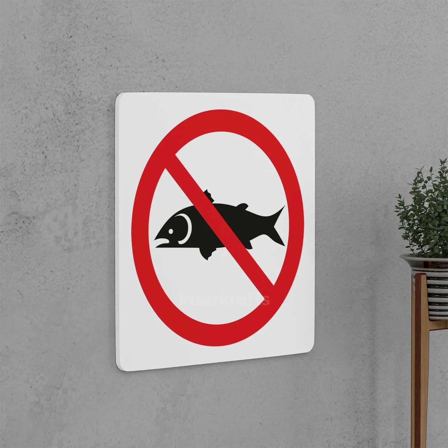 No Fishing Allowed Sign