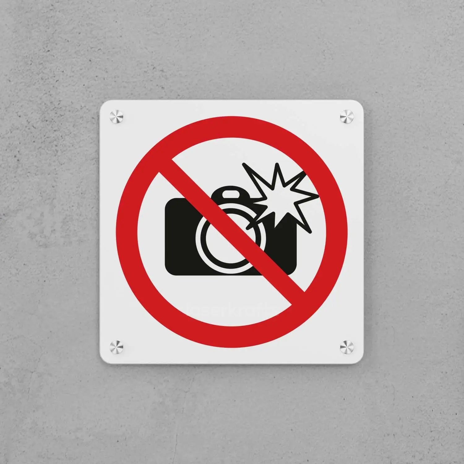 No Flash Photography Sign