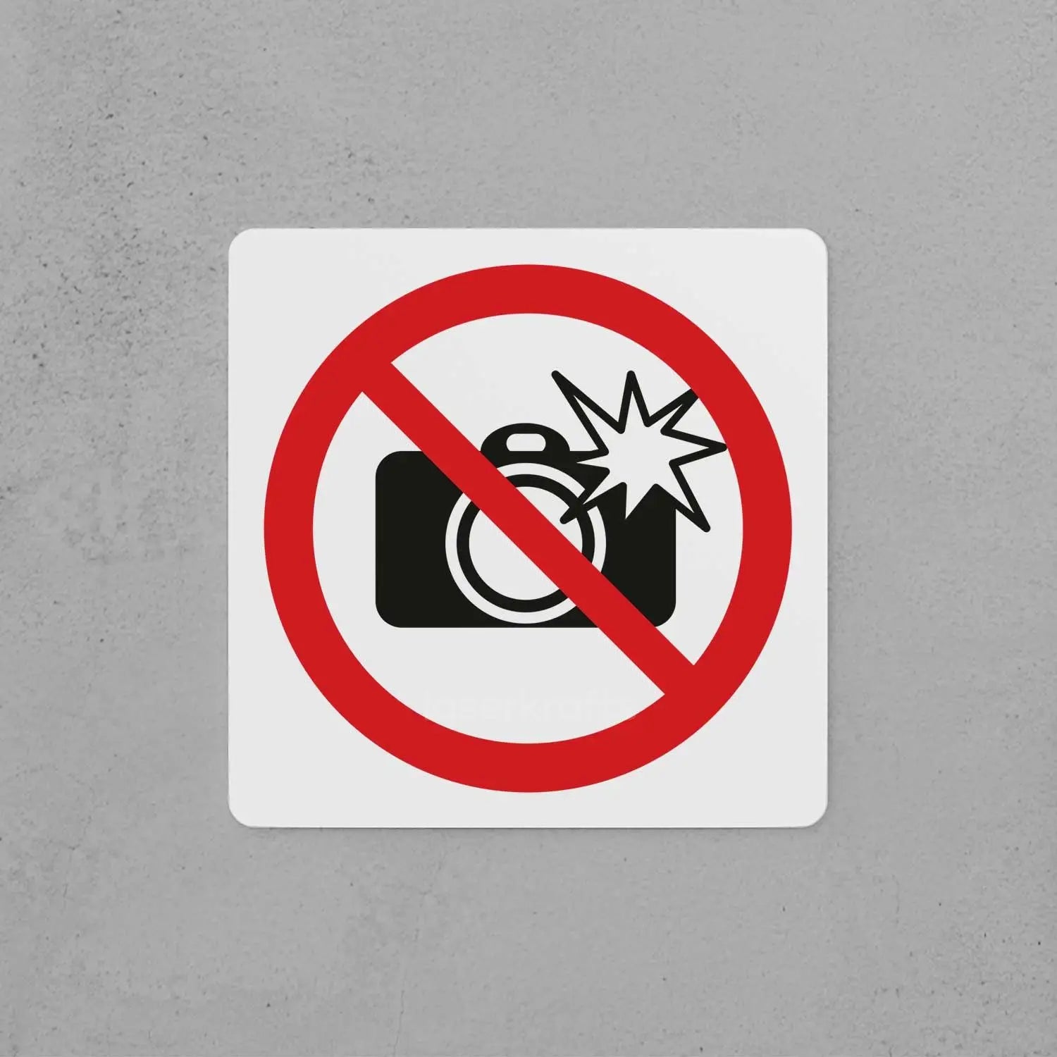 No Flash Photography Sign
