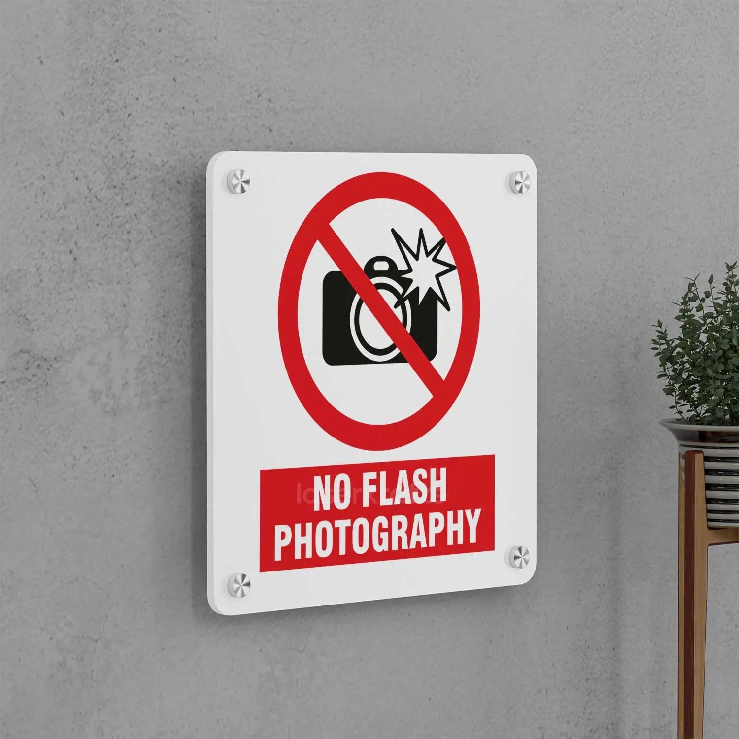 No Flash Photography Sign
