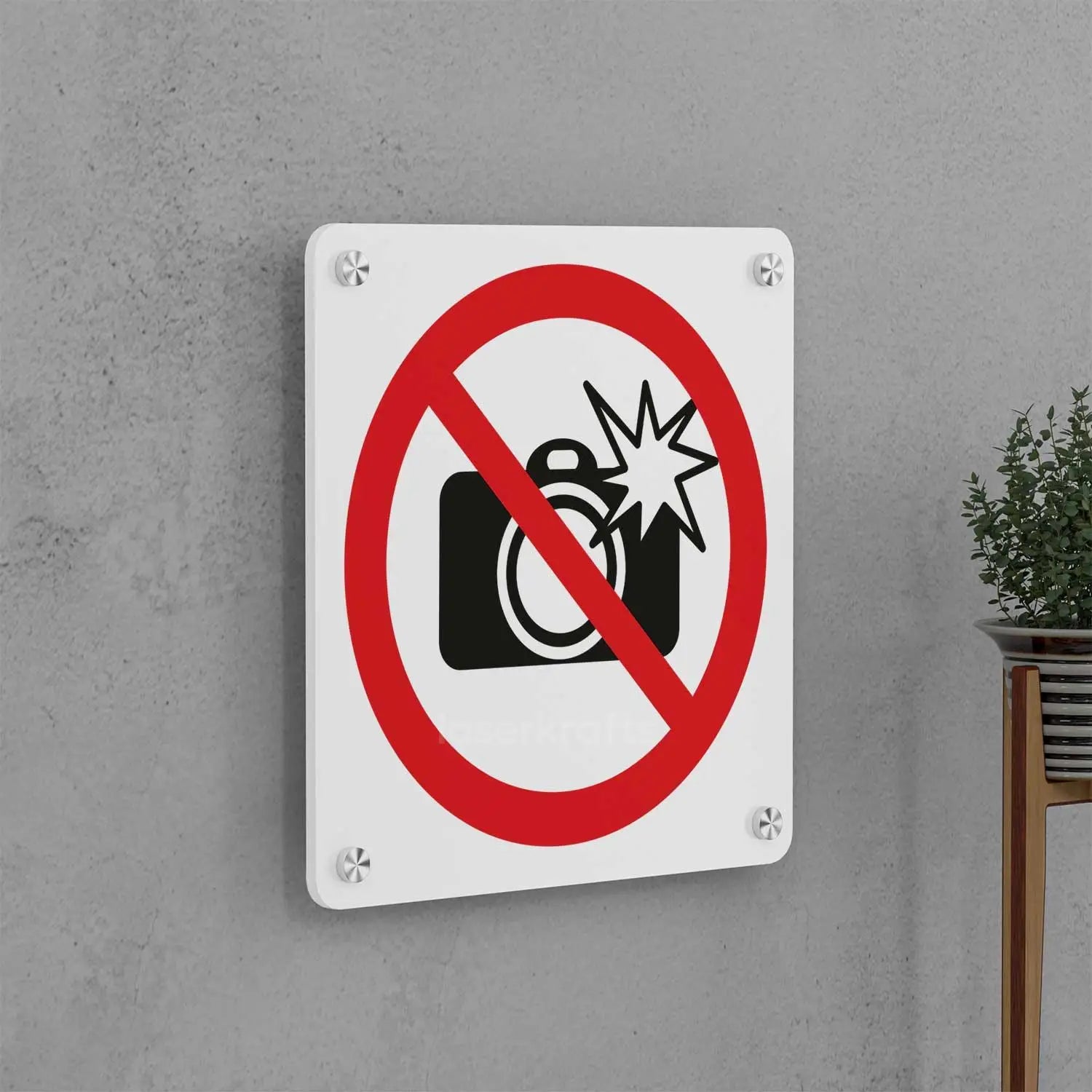 No Flash Photography Sign