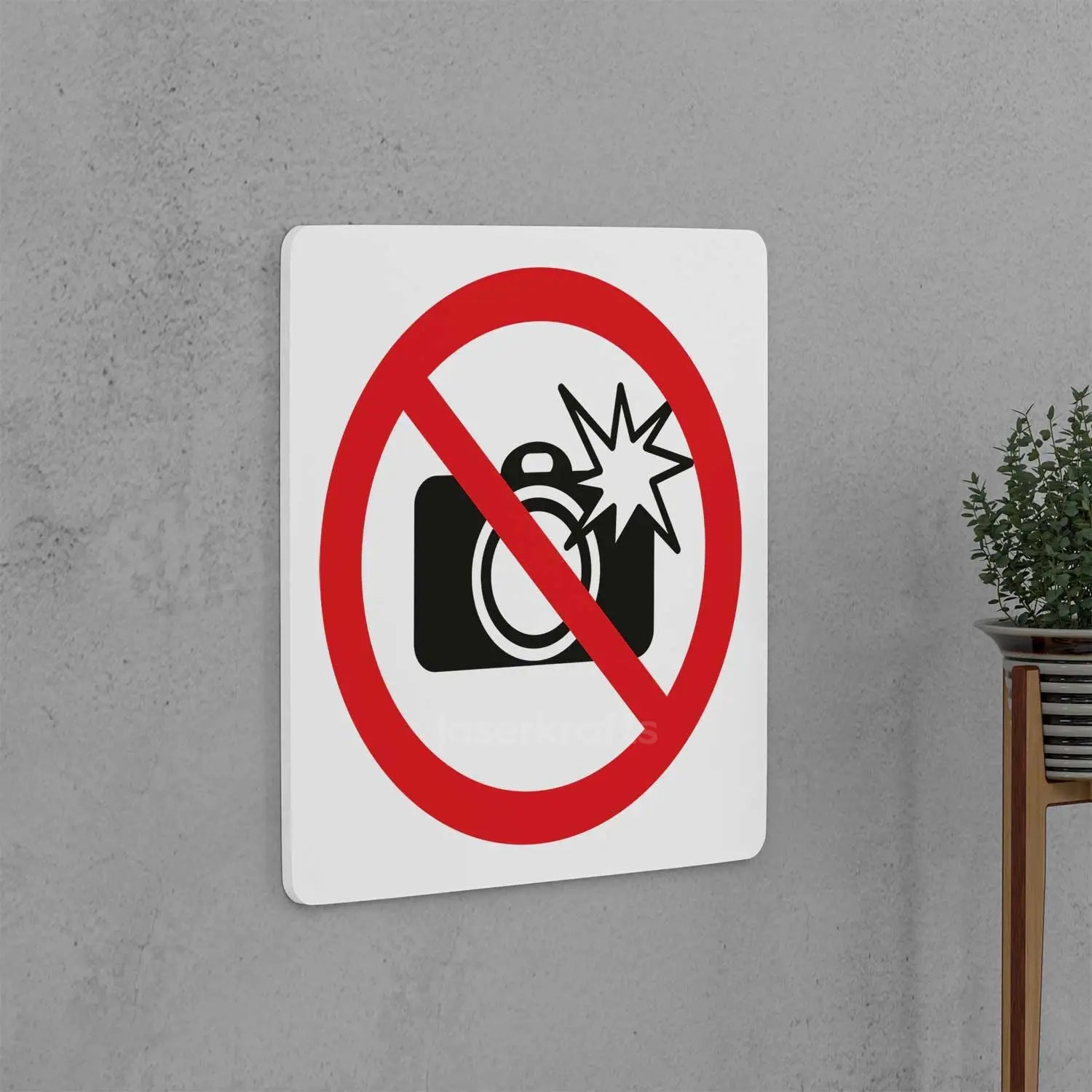 No Flash Photography Sign