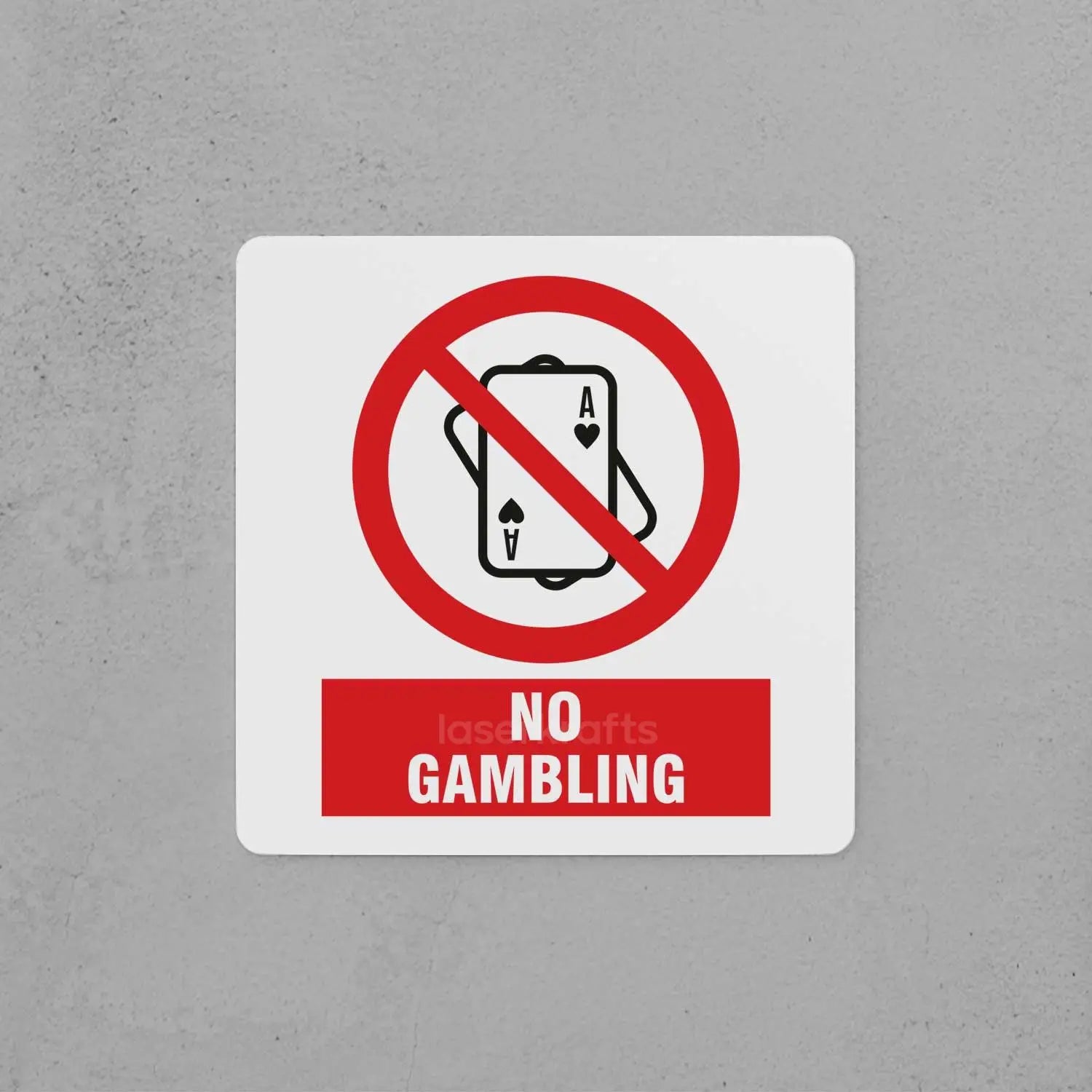 No Gambling Sign