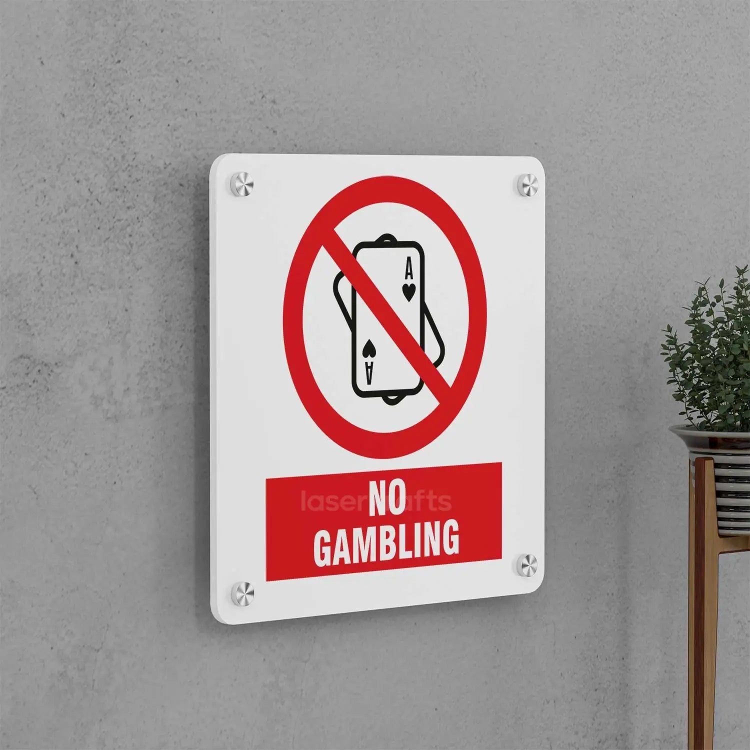No Gambling Sign