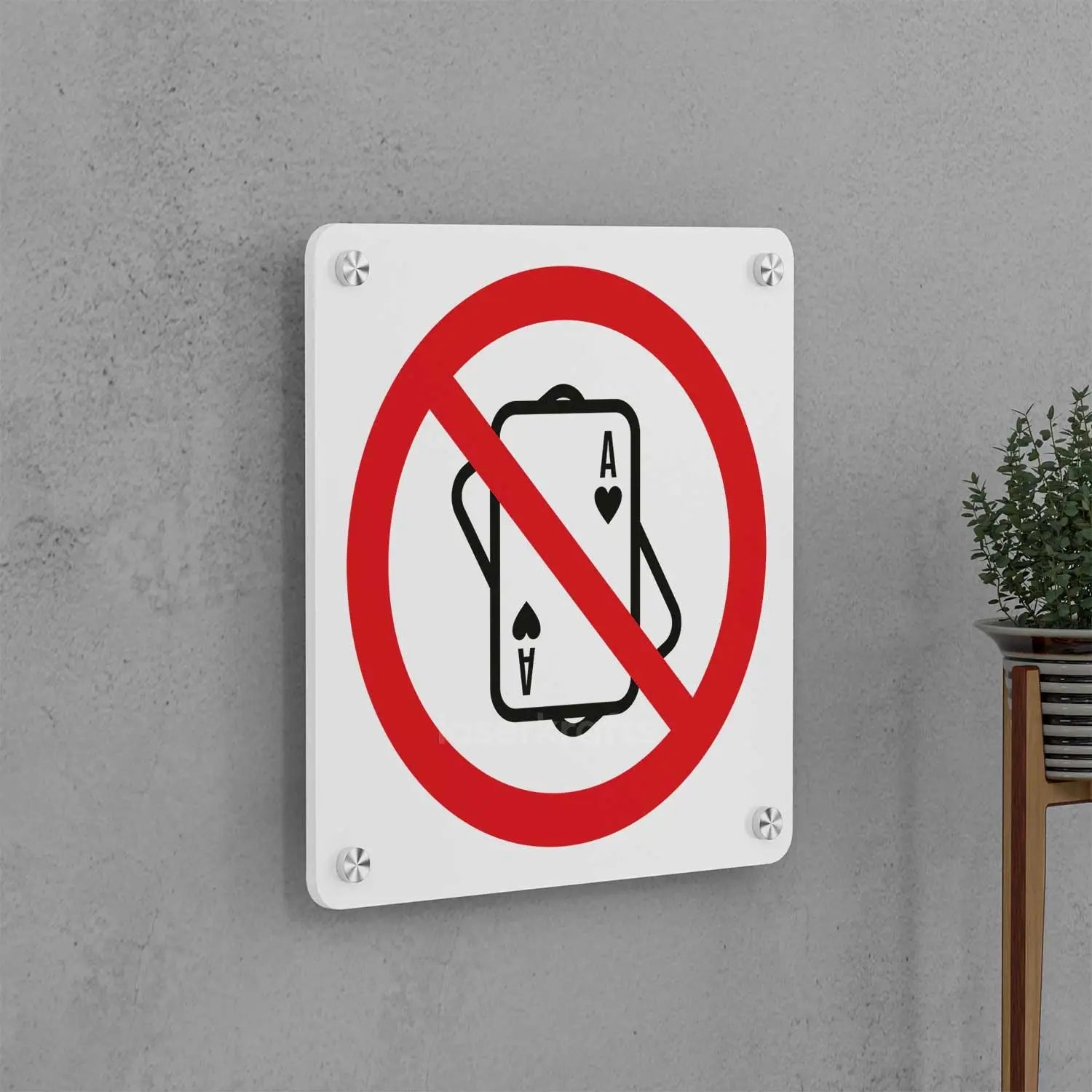 No Gambling Sign