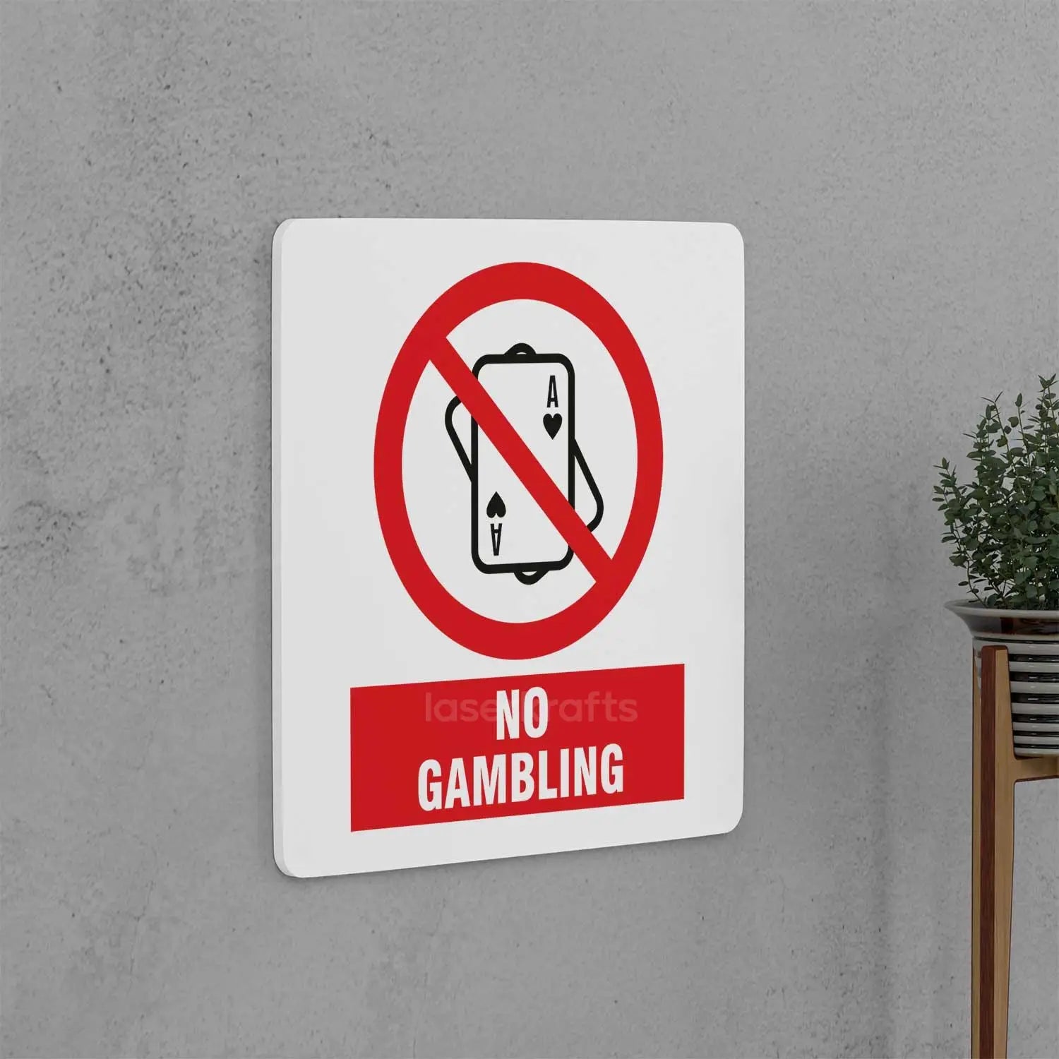No Gambling Sign