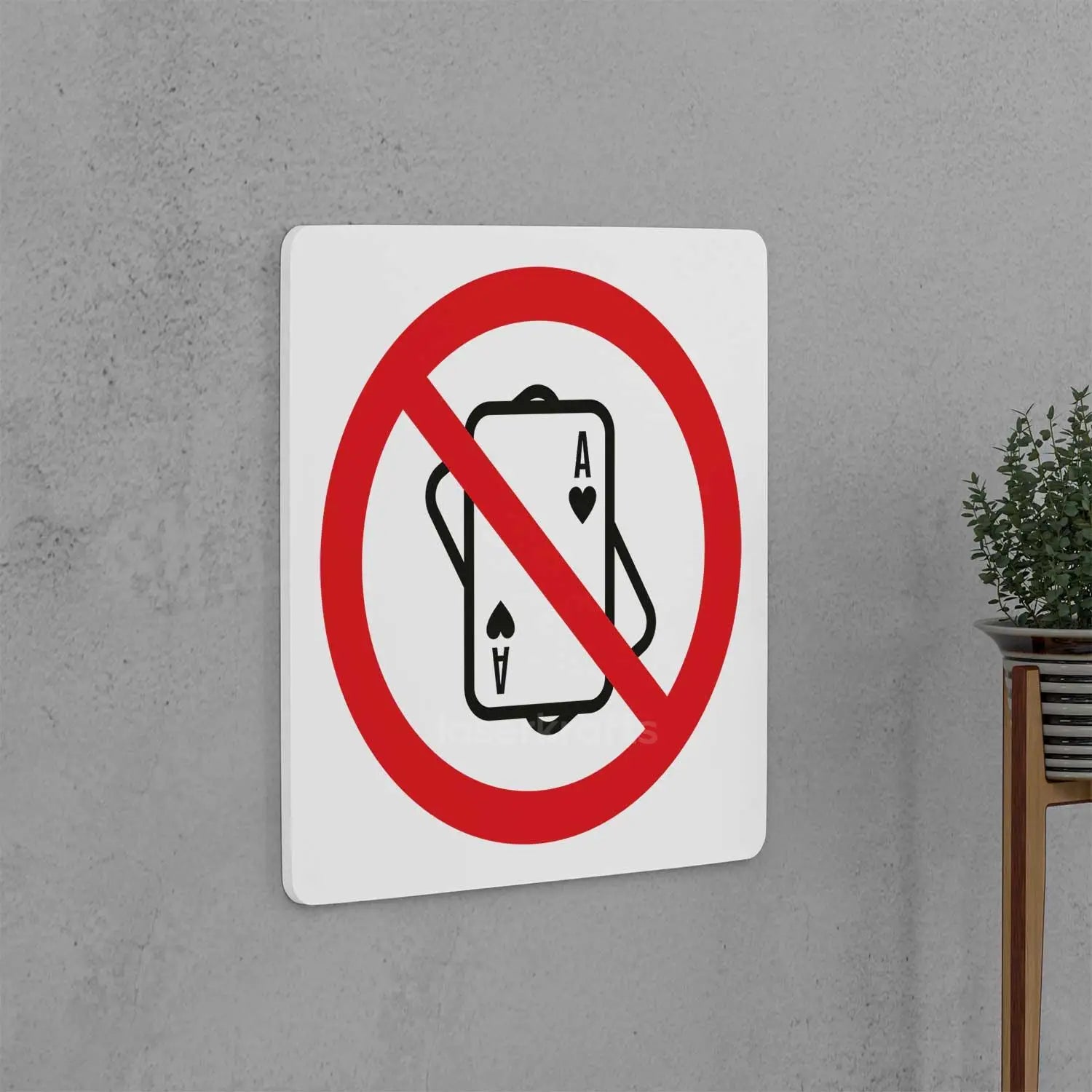 No Gambling Sign