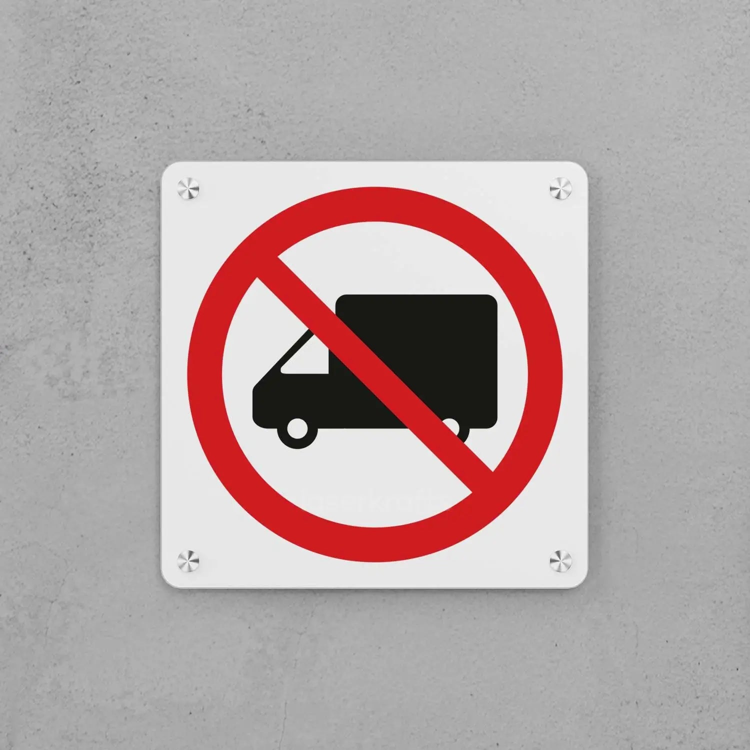 No Heavy Vehicles Sign