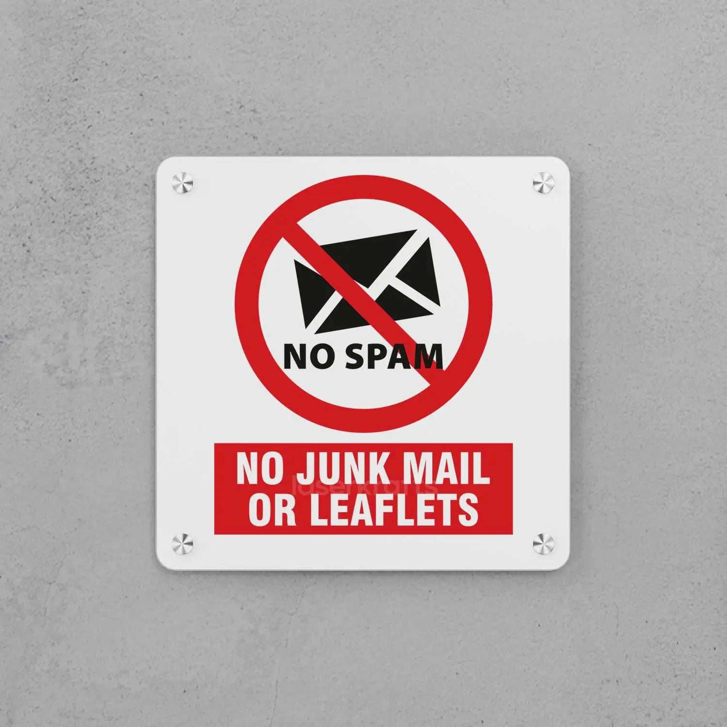 No Junk Mail Sign