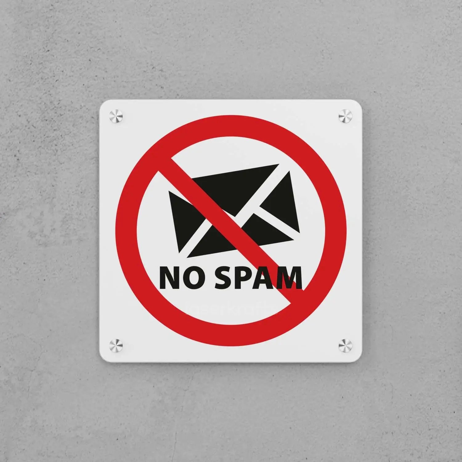 No Junk Mail Sign