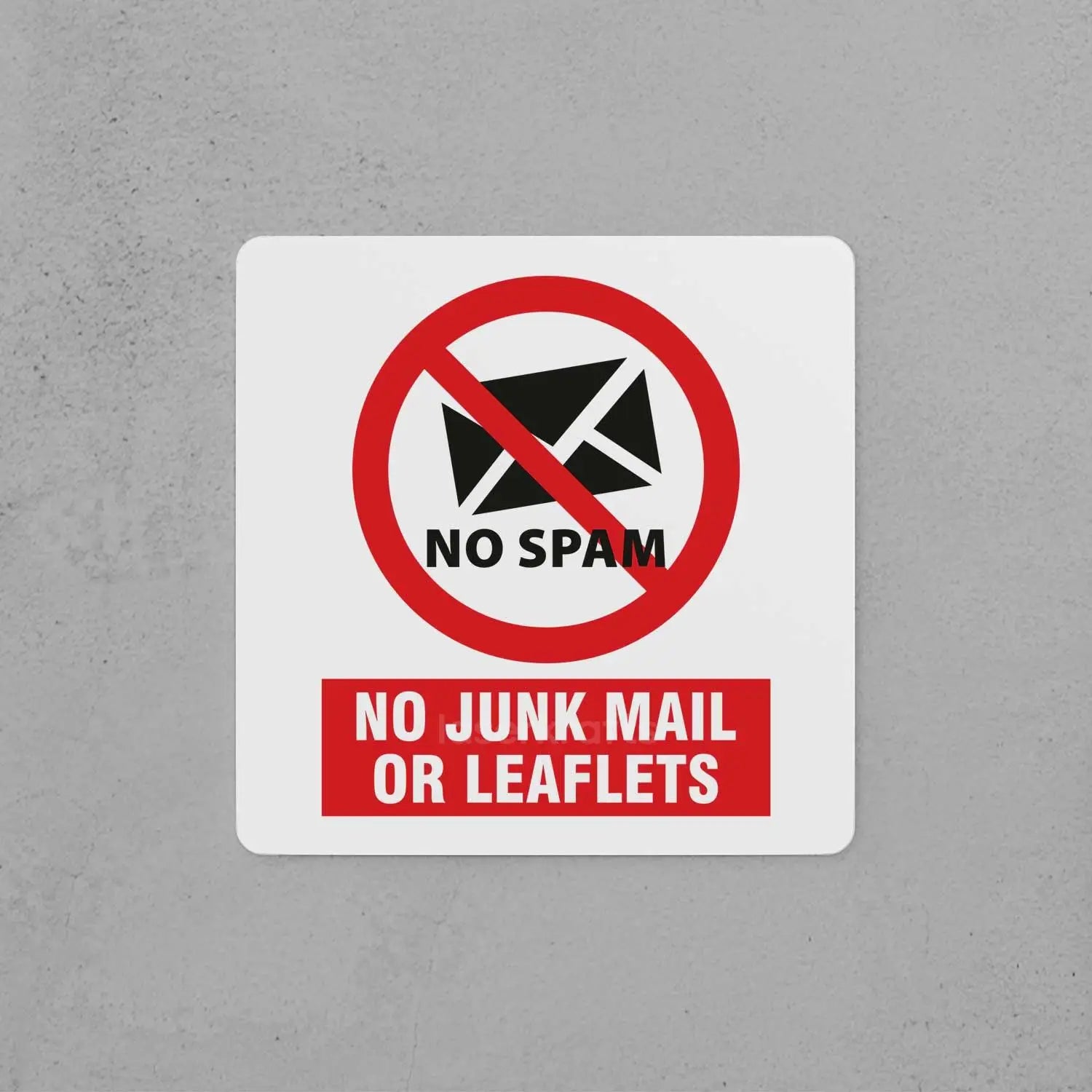 No Junk Mail Sign
