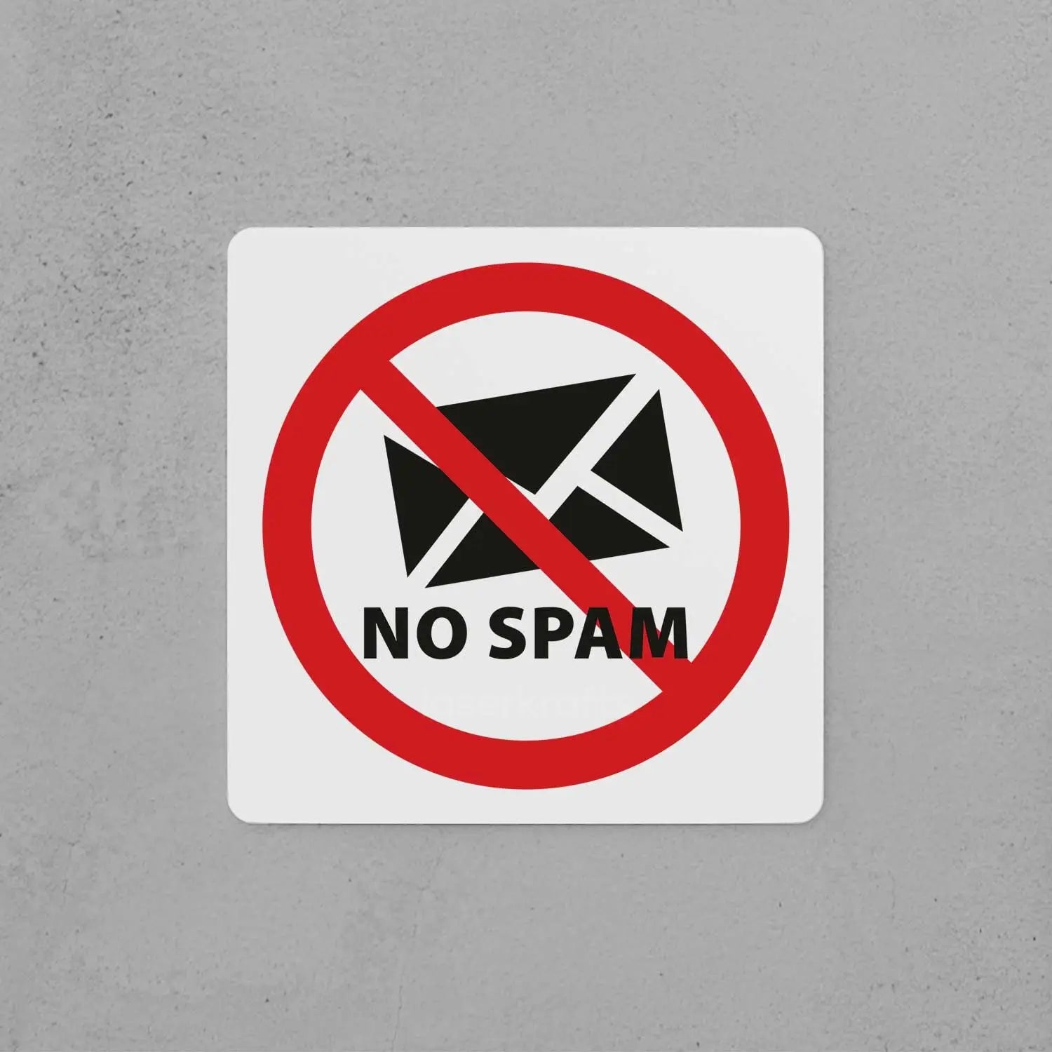 No Junk Mail Sign