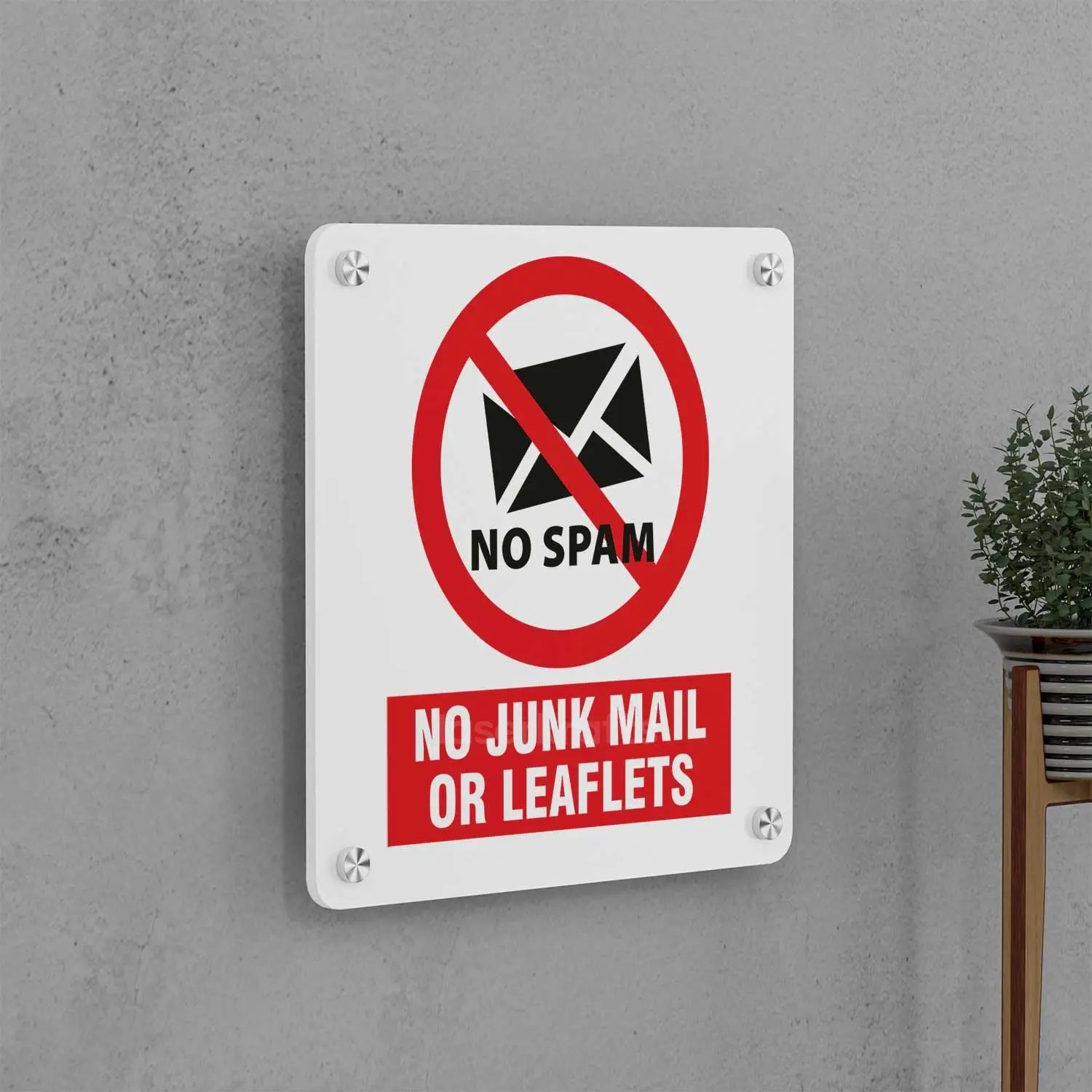 No Junk Mail Sign