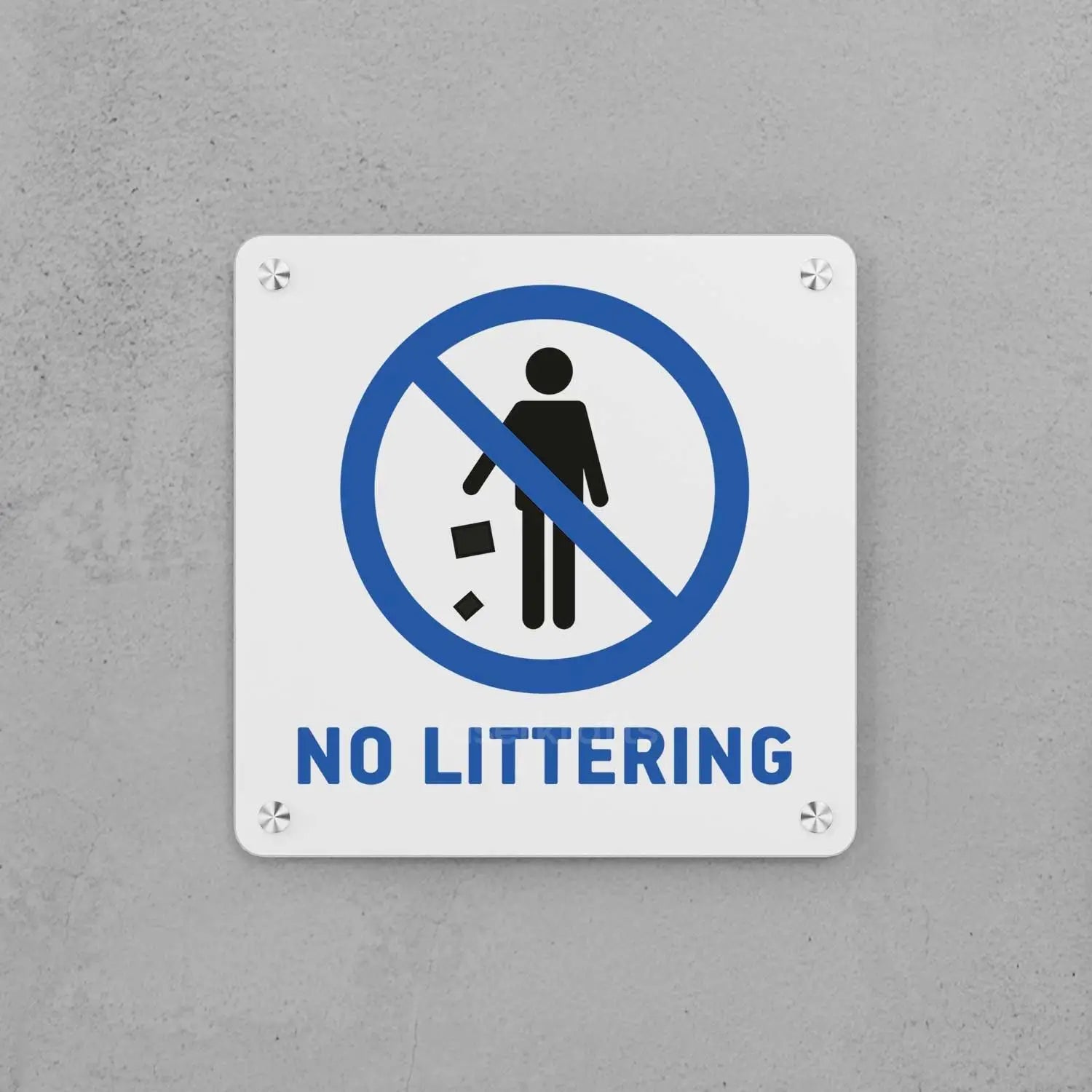 No Littering Sign